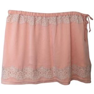 NEW Banana Republic Pink Flirty Mini-Skirt